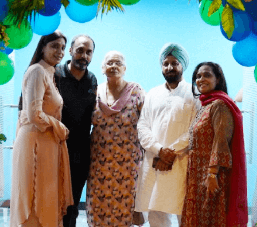 A family pic of CEO Taran Nandha